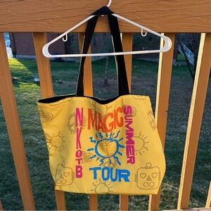 NKOTB Magic Summer Tour Yellow Tote (NWOT)